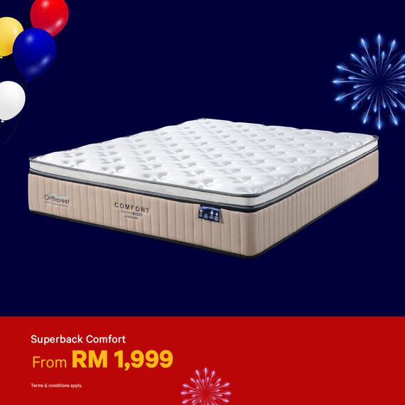[Online Exclusive] Orthorest SuperBack Comfort Mattress